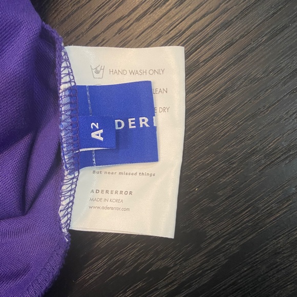 ADER ERROR Purple Boxy T-Shirt - Picture 4 of 7